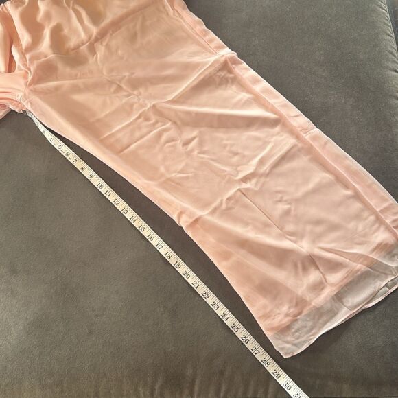 Pink Chiffon 3 Piece Formal Pant Suit Set Mother of the Bride Size 26W **READ - Picture 12 of 16